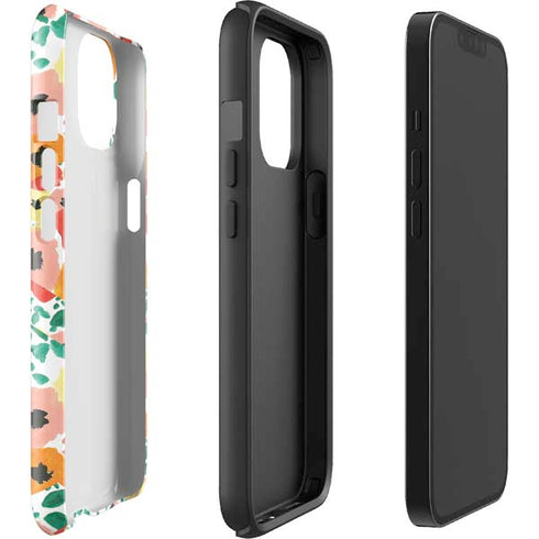 Bouffants and Broken Hearts Geometric Flowers iPhone 14 Impact Case