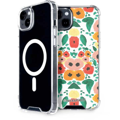 Bouffants and Broken Hearts Geometric Flowers iPhone 15 Plus MagSafe Case