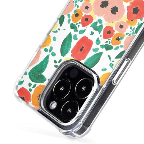 Bouffants and Broken Hearts Geometric Flowers iPhone 15 Pro Max MagSafe Case