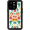 Bouffants and Broken Hearts Geometric Flowers iPhone 14 Pro Waterproof Case