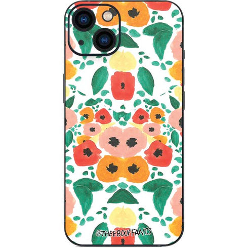 Bouffants and Broken Hearts Geometric Flowers iPhone 14 Skin