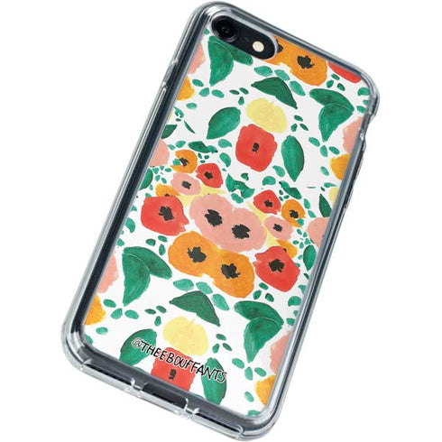 Bouffants and Broken Hearts Geometric Flowers iPhone SE (2nd & 3rd Gen) Clear Case