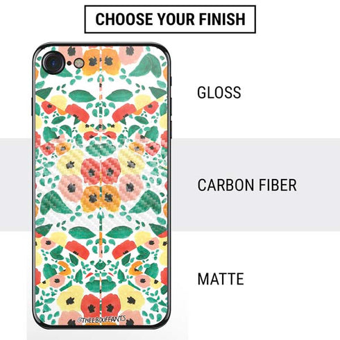 Bouffants and Broken Hearts Geometric Flowers iPhone SE (2nd & 3rd Gen) Skin