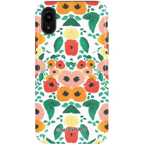 Bouffants and Broken Hearts Geometric Flowers iPhone XR Pro Case