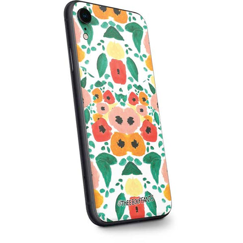 Bouffants and Broken Hearts Geometric Flowers iPhone XR Skin