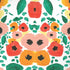 Bouffants and Broken Hearts Geometric Flowers iPhone XR Skin