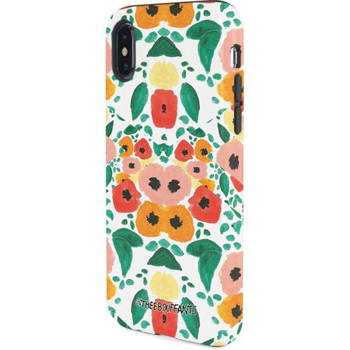 Bouffants and Broken Hearts Geometric Flowers iPhone XS Pro Case