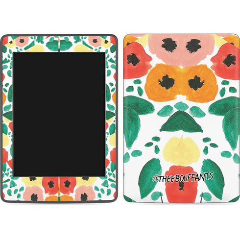 Bouffants and Broken Hearts Geometric Flowers Amazon Kindle Skin