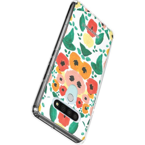 Bouffants and Broken Hearts Geometric Flowers LG Stylo 6 Clear Case