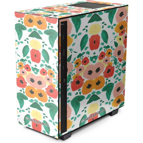 Bouffants and Broken Hearts Geometric Flowers NZXT H510 Compact ATX Mid-Tower Case Skin