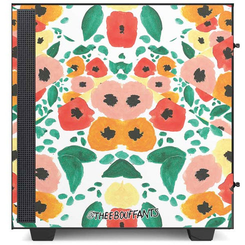 Bouffants and Broken Hearts Geometric Flowers NZXT H510 Compact ATX Mid-Tower Case Skin