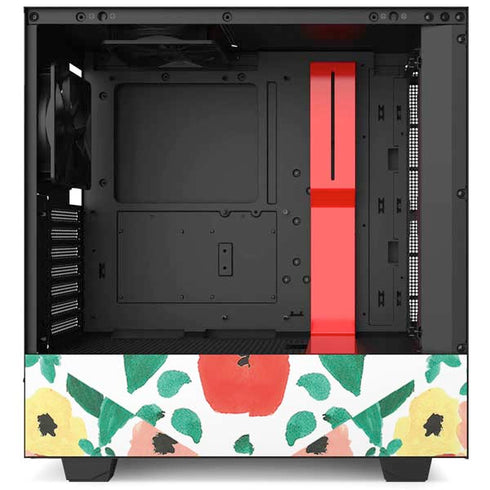 Bouffants and Broken Hearts Geometric Flowers NZXT H510 Compact ATX Mid-Tower Case Skin