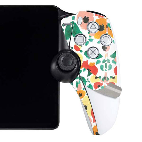 Bouffants and Broken Hearts Geometric Flowers PlayStation Portal Remote Player Skin