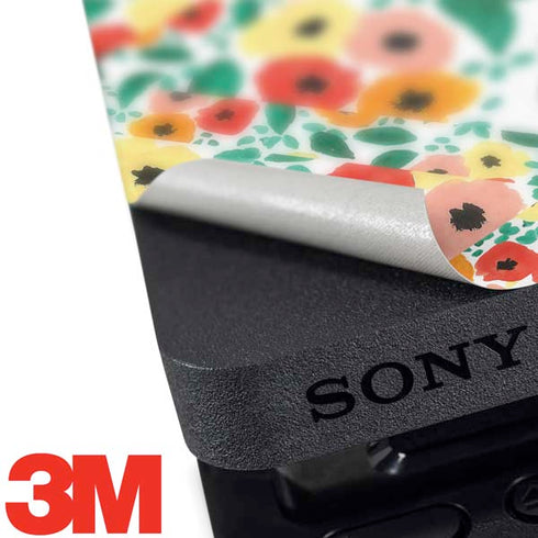 Bouffants and Broken Hearts Geometric Flowers PS4 Slim Bundle Skin