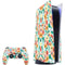 Bouffants and Broken Hearts Geometric Flowers PS5 Bundle Skin