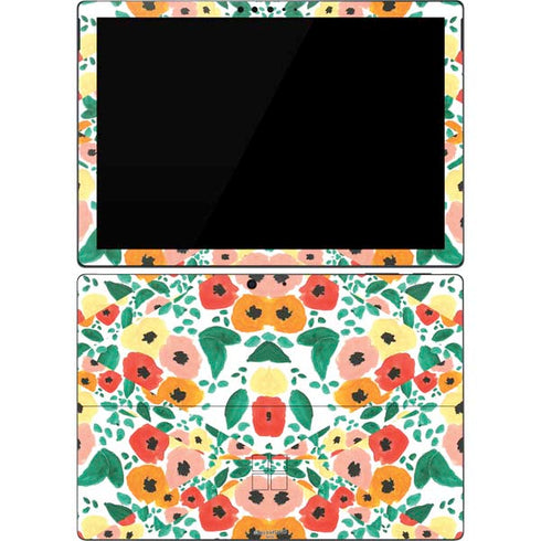 Bouffants and Broken Hearts Geometric Flowers Surface Pro 7 Skin