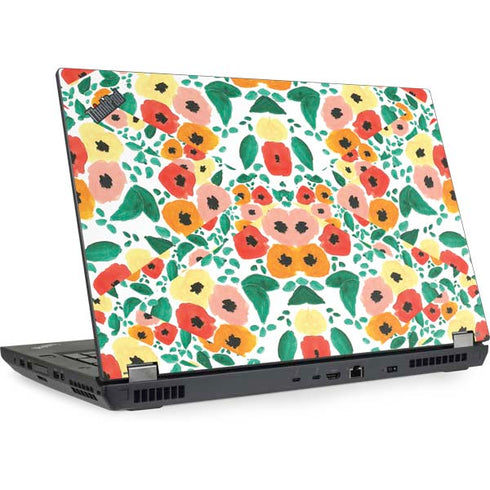 Bouffants and Broken Hearts Geometric Flowers Lenovo ThinkPad Skin