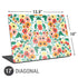 Bouffants and Broken Hearts Geometric Flowers Universal Laptop 17in (13.8 x 10in) Skin