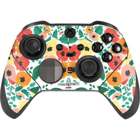 Bouffants and Broken Hearts Geometric Flowers Xbox Elite Wireless Controller Series 2 Skin