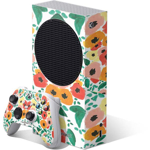 Bouffants and Broken Hearts Geometric Flowers Xbox Series S Bundle Skin