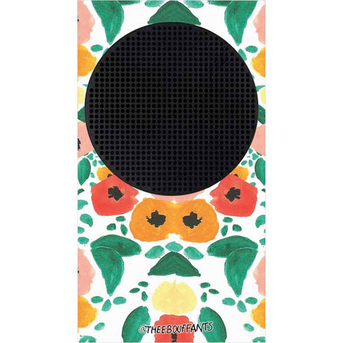Bouffants and Broken Hearts Geometric Flowers Xbox Series S Console Skin