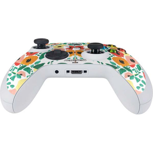 Bouffants and Broken Hearts Geometric Flowers Xbox Series S Controller Skin