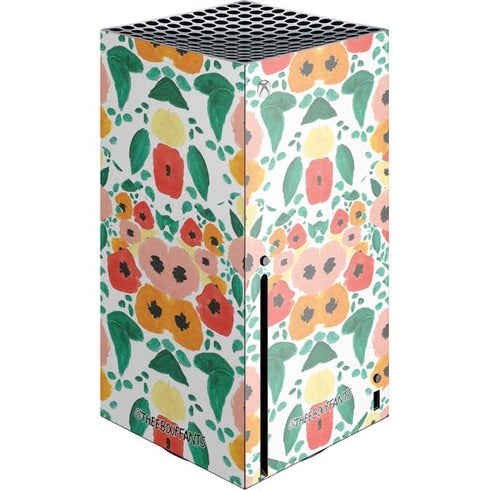 Bouffants and Broken Hearts Geometric Flowers Xbox Series X Console Skin