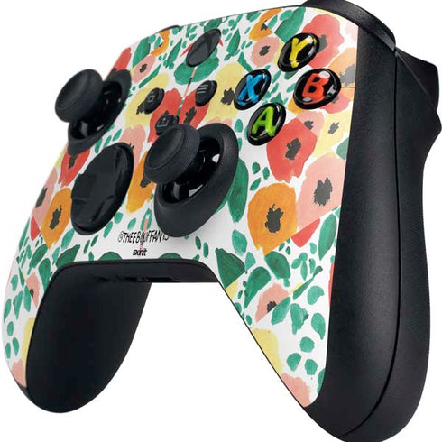 Bouffants and Broken Hearts Geometric Flowers Xbox Series X Controller Skin