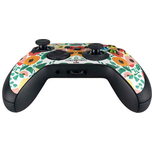 Bouffants and Broken Hearts Geometric Flowers Xbox Series X Controller Skin