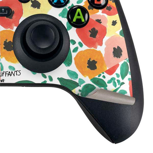 Bouffants and Broken Hearts Geometric Flowers Xbox Series X Controller Skin