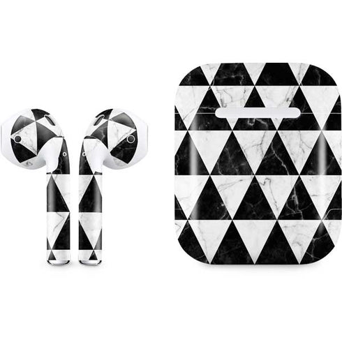 Geometric Marble Apple AirPods Skin