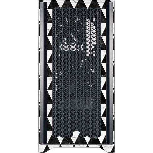 Geometric Marble Corsair 4000D Tempered Glass Mid-Tower ATX Case Skin