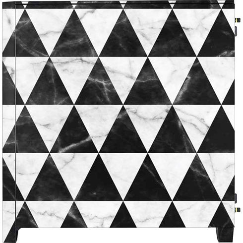 Geometric Marble Corsair 4000D Tempered Glass Mid-Tower ATX Case Skin