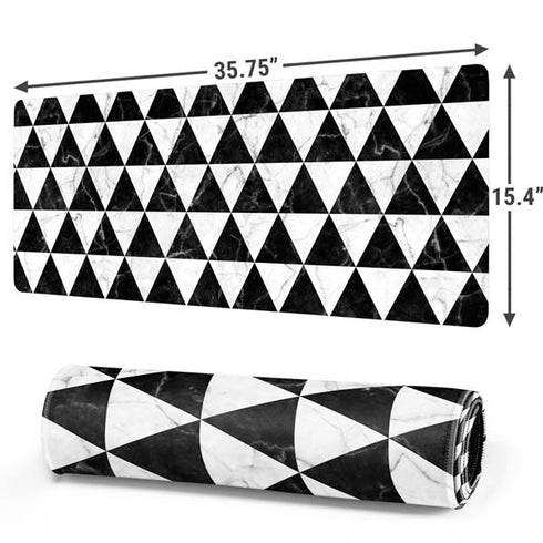 Geometric Marble Gaming Mouse Pad