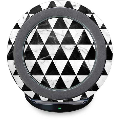 Geometric Marble Fast Charge Wireless Charging Stand Skin