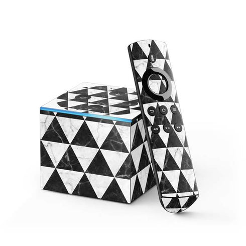 Geometric Marble Fire TV Cube Skin