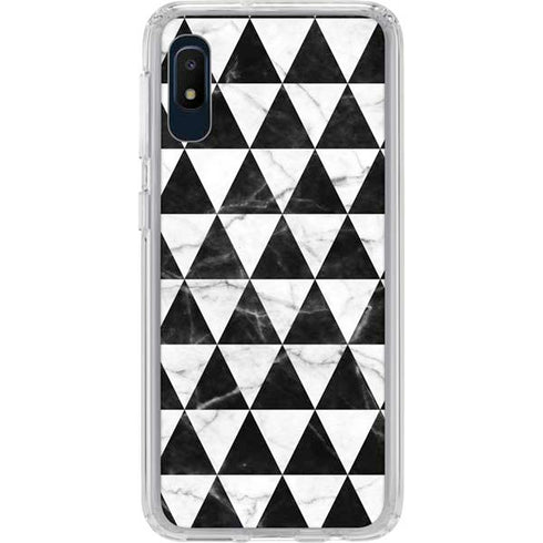 Geometric Marble Galaxy A10e Clear Case