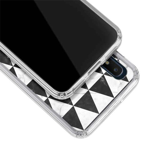 Geometric Marble Galaxy A10e Clear Case