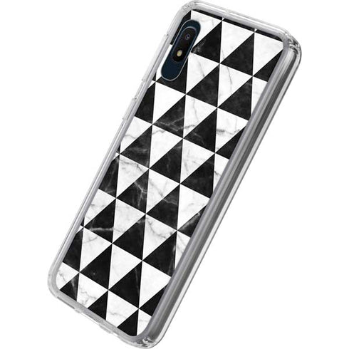 Geometric Marble Galaxy A10e Clear Case