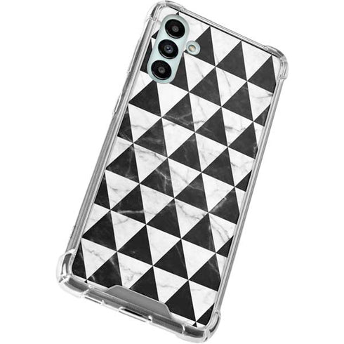 Geometric Marble Galaxy A13 5G Clear Case
