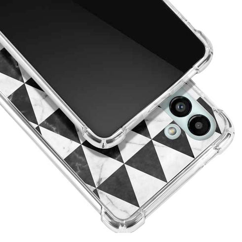 Geometric Marble Galaxy A13 5G Clear Case