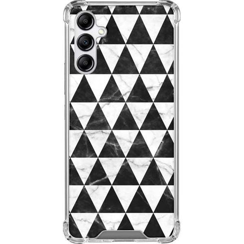 Geometric Marble Galaxy A14 5G Clear Case
