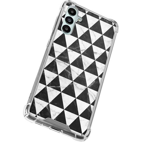 Geometric Marble Galaxy A15 5G Clear Case