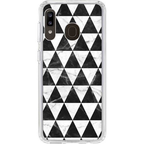 Geometric Marble Galaxy A20 Clear Case