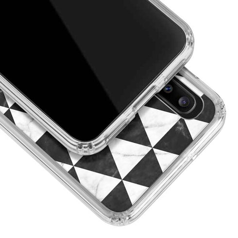 Geometric Marble Galaxy A20 Clear Case