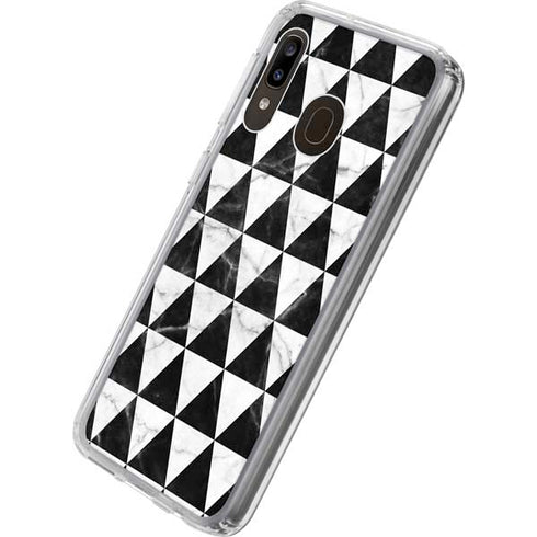 Geometric Marble Galaxy A20 Clear Case