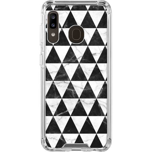 Geometric Marble Galaxy A30 Clear Case