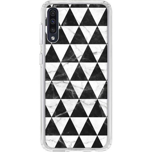 Geometric Marble Galaxy A50 Clear Case