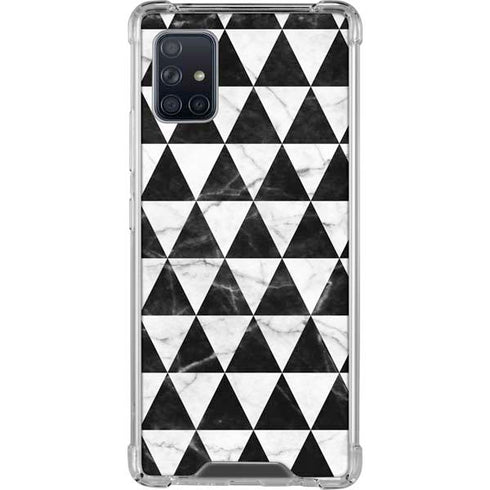 Geometric Marble Galaxy A51 5G Clear Case