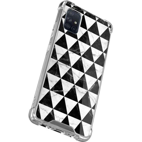 Geometric Marble Galaxy A51 5G Clear Case